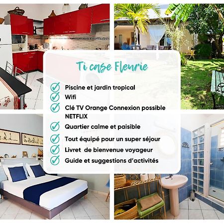 סן-לו Ti Case Fleurie * Piscine * Jardin Tropical מראה חיצוני תמונה